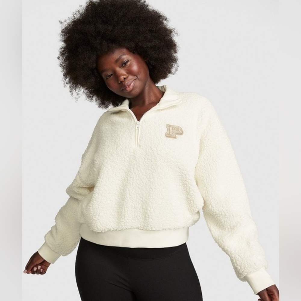 Victoria's Secret‎ PINK Cream Textured Top